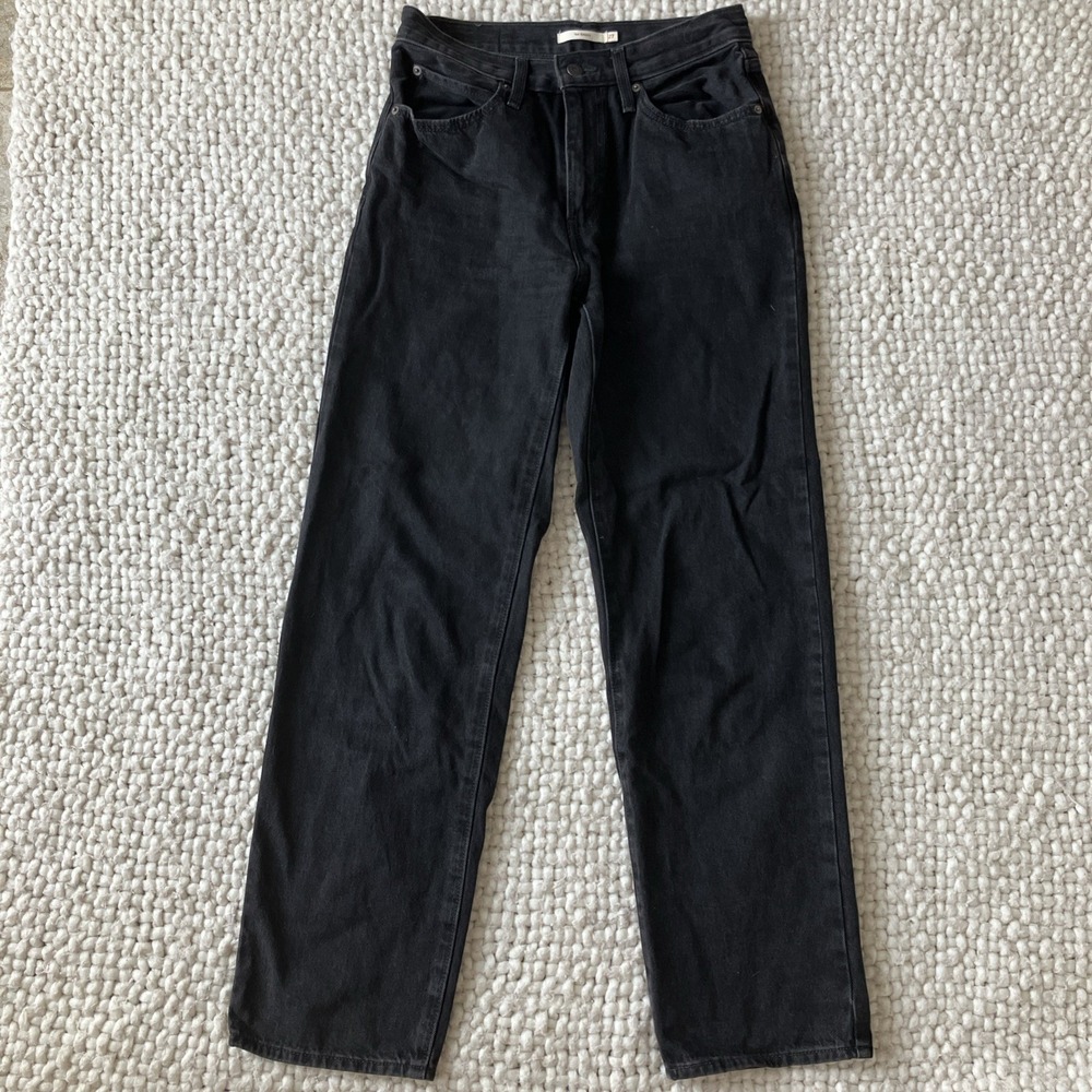 Levis‎ Jeans Womens 27x30 '94 Baggy Wide Leg High Rise Relaxed Black Grunge Y2K